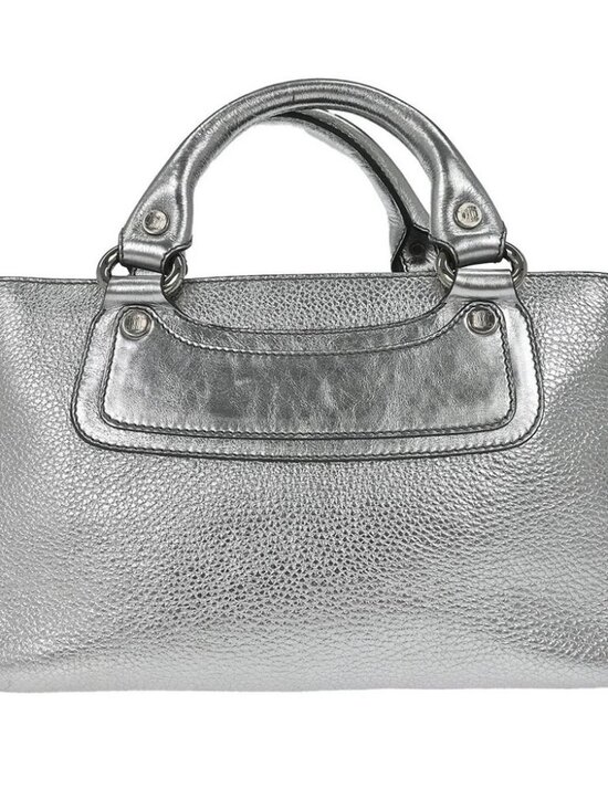 Celine Handbags - Celine Metallic Silver Leather Boogie Bag Handbag WC-BB-0038 146231